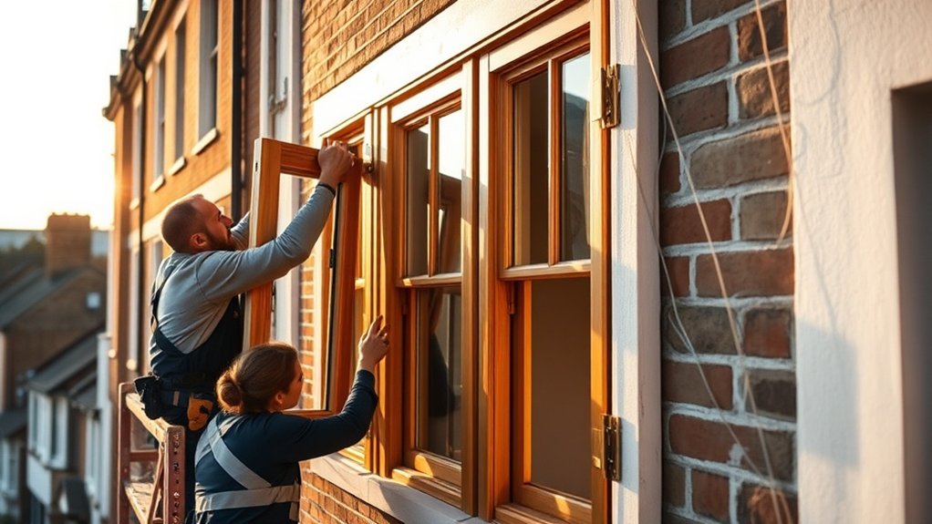 Wooden Window Installation New Malden