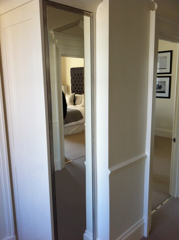 Full-length wardrobe mirror fitted in New Malden home